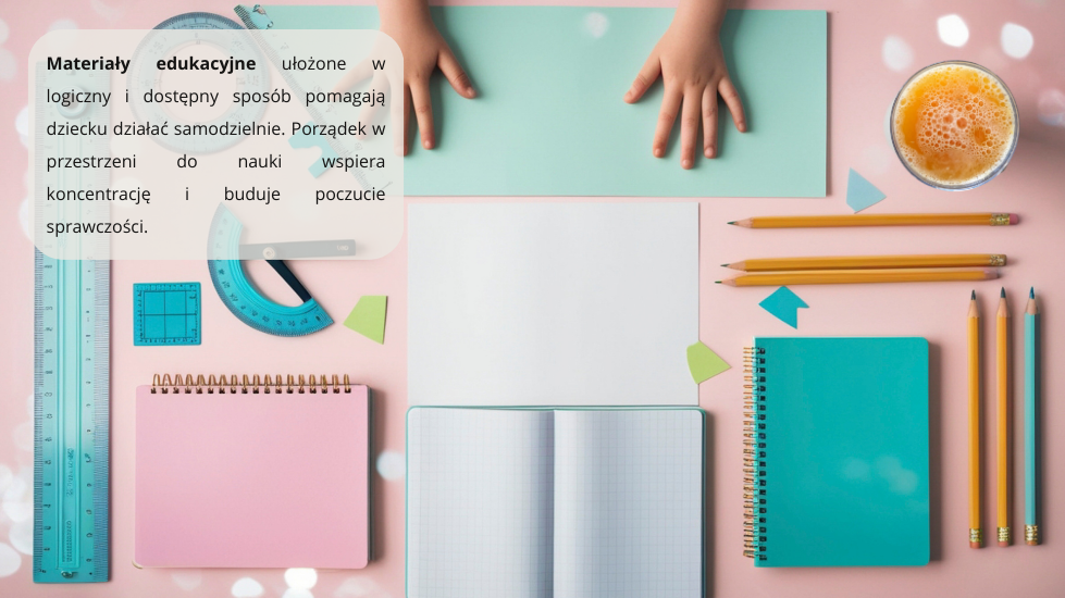 Materiały edukacyjne ułożone w logiczny i dostępny sposób